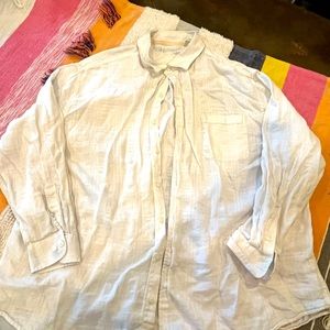 Caribbean linen oversized button down shirt.  Excellent condition.  Size 3XB